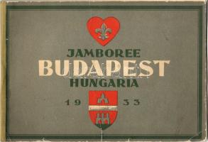 1933 Jamboree Budapest Hungaria 16 oldalas emlékfüzet Márton és Richter grafikákkal/Jamboree Gedenkheft, 16 Seiten, mit Márton und Richter Graphik