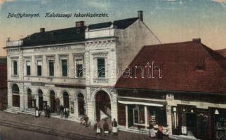 Bánffyhunyad Kalotaszeg savings bank with the shop of M. Ábrahám