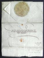 1565 II. Miksa levele saját kezűleg aláírt levele  Sopron városának, melyben megtiltja hogy egy özvegyet, aki várossal szemben zálogfizetésre kötelezett törvénytelenül zaklassanak. Királyi szárazpecséttel szép állapotban / Letter of Emperor Maximilian II. with autograph signature from Wienna to Sopron. With the letter the emperor forbids the city to harass the widow of georg von Schönaiche who is commited to pay earnest for the city. With th emperor`s dry-seal