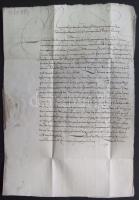 1565 II. Miksa levele saját kezűleg aláírt levele  Sopron városának, melyben megtiltja hogy egy özve...