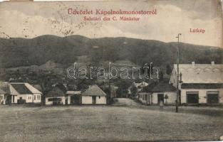 Kápolnokmonostor with the shop of Izsák Simon (b)