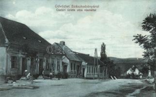 Szászkabánya the shop of Csatári (Rb)