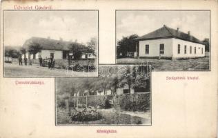 Gáva csendőrlaktanyával és szolgabírói hivatallal (wet damage)