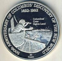 Turks & Caicos 1992. 20C Ag "500 éve fedezte fel Kolumbusz az Újvilágot-Szárazföld megpillantása " Tanúsítvánnyal T:PP