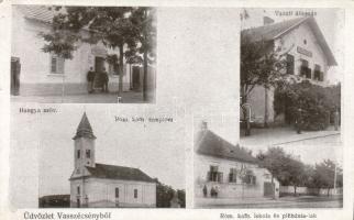 Vasszécseny vasútállomással és Hangyával