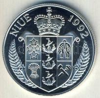 Niue 1992. 5$ Ag "Bounty-hajó" T:PP