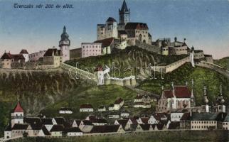 Trencsén castle 200 years ago
