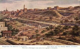 Jerusalem hill from the railway station s: F. Perlberg