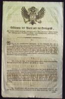 1762-1846 A Habsburg birodalom lottójátékai 20 darabos hirdetmény-gyűjtemény az állami sorsjátékokka...