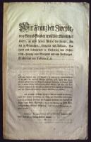 1762-1846 A Habsburg birodalom lottójátékai 20 darabos hirdetmény-gyűjtemény az állami sorsjátékokka...