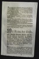 1762-1846 A Habsburg birodalom lottójátékai 20 darabos hirdetmény-gyűjtemény az állami sorsjátékokka...