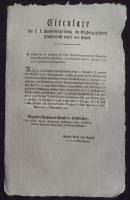 1762-1846 A Habsburg birodalom lottójátékai 20 darabos hirdetmény-gyűjtemény az állami sorsjátékokka...