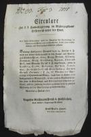 1762-1846 A Habsburg birodalom lottójátékai 20 darabos hirdetmény-gyűjtemény az állami sorsjátékokka...