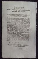 1762-1846 A Habsburg birodalom lottójátékai 20 darabos hirdetmény-gyűjtemény az állami sorsjátékokka...