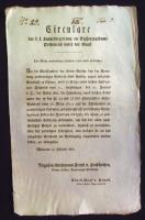 1762-1846 A Habsburg birodalom lottójátékai 20 darabos hirdetmény-gyűjtemény az állami sorsjátékokka...