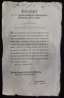 1762-1846 A Habsburg birodalom lottójátékai 20 darabos hirdetmény-gyűjtemény az állami sorsjátékokka...