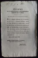 1762-1846 A Habsburg birodalom lottójátékai 20 darabos hirdetmény-gyűjtemény az állami sorsjátékokka...