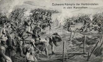 Military WWI battle in the Carpathian mountains (EB)