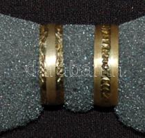 2 db aranyozott ezüst (Ag) jegygyűrű 5,35 gr