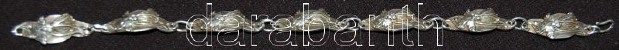 Ezüst (Ag) bogaras karlánc 18,73 gr