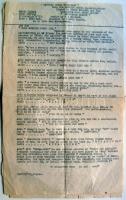 1953 II. Erzsébet koronázási díszvacsorájának étlapja a szingapúri Raffle´s hotelből, elején fém dom...