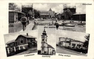 Gárdony vasútállomással és a Babay Vendéglővel (Rb)