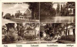 Sződliget vasútállomással, malommal és strand-vendéglővel