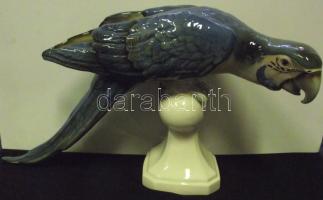 Royal Dux jelzéssel ellátott porcelán papagáj / Royal Dux chinaware parrot 21x40 cm