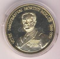 1993. "Vitéz Nagybányai Horthy Miklós 1868-1957- Itthon hazai földben" aranyozott emlékérem T:PP sorszámozott tanúsítvánnyal!