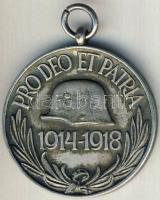 1914-1918. "Pro Deo Et Patria" I.Világháborús kitüntetés mellszalag nélkül T:2