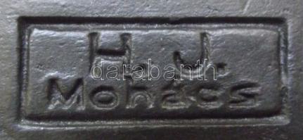 3 db mohácsi feketekerámia dísztárgy: 2 kancsó és egy falitányér