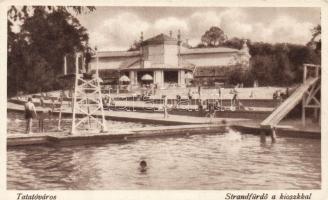 Tatatóváros strandfürdő a kioszkkal