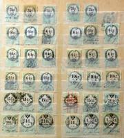 1854 36 db CM-es okmánybélyeg 3kr-4Fl / 36 document stamps from the 1854 CM issue