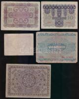 1920. 10K (3x) + 100K + Osztrák-Magyar Bank 1922. 1K, 10K, 20K, 100K, 1000K T:III,IV,V