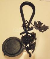 Dekoratív fém bortartó szőlő és levél díszítéssel 40 cm