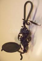 Dekoratív fém bortartó szőlő és levél díszítéssel 40 cm