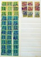 1923 40 db forgalmi adó-bélyeg berakólapon / VAT stamps