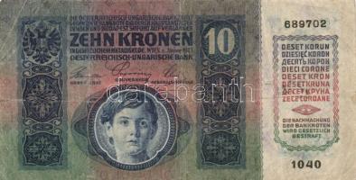 1912. 100K (2x) egyik román körbélyegzővel + 1913. 20K II. Kiadás + 1914. 50K + 1915. 10K (4x) lila ...