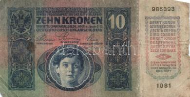 1912. 100K (2x) egyik román körbélyegzővel + 1913. 20K II. Kiadás + 1914. 50K + 1915. 10K (4x) lila ...