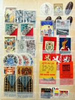 36 db háború előtti reklám levélzáró / 36 poster stamps