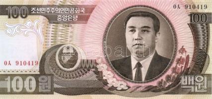 Észak-Korea 1978. 100W T:I + 1992. 100W (2x) egymás utáni sorszámmal T:I