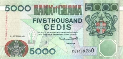 Ghana 2001.3.9. 5000C T:I