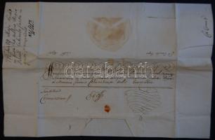 1772 Hivatalos levél Pozsonyból Albert herceg, Magyarország helytartójának aláírásával / Official cover from Pozsony with autograph signature of Prince Albert, governor of Hungary