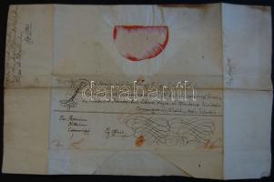 1780 Levél II József császár eredeti aláírásával Zafír Herodes peres ügyében  / Letter with autograph signature of Emperor Josephus II