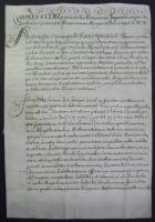 1730 Hivatalos levél III. Károly király és Acsády Ádám Péter veszprémi püspök, főispán saját kezű aláírásával a katolikus hitet erősítő intézkedésekről / 1730 Ex offo letter about reinforcing Catholic religion with autograph signature of Emperor Charles VI. and of the bishop of Veszprém