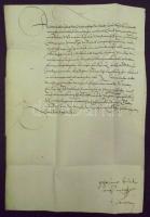 1578. július 17. Ernst nagyherceg saját kézzel aláírt levele testvérének, II. Rudolf császárnak Bécsből Prágába szép szárazpecséttel / 1578 Autograph signed letter of grand duke Ernst to his brother Emperor Rudolph II. from Vienna to Prague with nice dry-seal, 21x30 cm