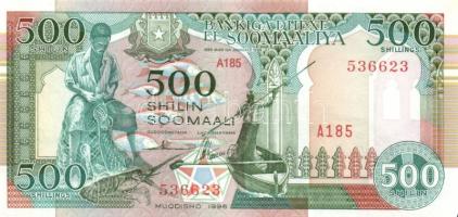 Szomália 1996. (Low of 1.1.1989.) 500Sh + 1996. (Low of 1.1.1990.) 1000Sh (2x) egyugrású sorszámúak T:I