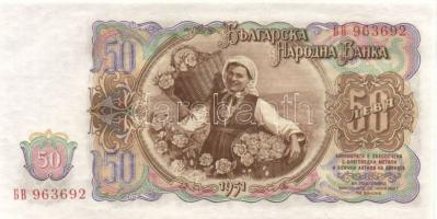 Bulgária 1951. 3L (2x), 5L, 10L (2x), 25L, 50L, 100L, 200L T:I