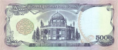Afganisztán 1979. 50A + 1991. 100A + 500A + 1000A + 1993. 5000A + 10000A T:I