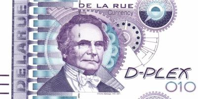 De La Rue modern tesztbankjegy T:I